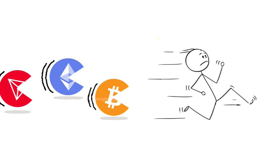 Crypto Chasing Man