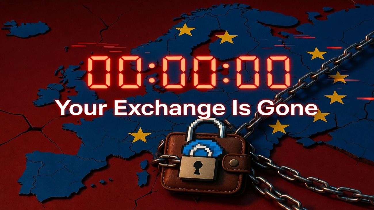 MiCA's July 1 deadline displaces 10M EU crypto users as 80% of exchanges exit and USDT vanishes from regulated platforms.
