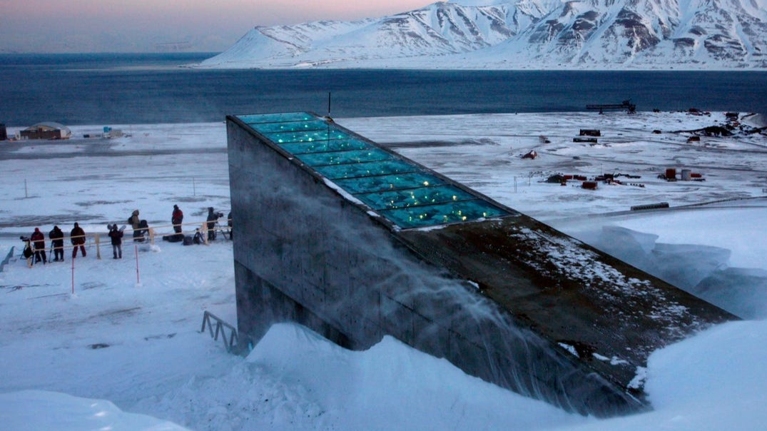 The global seed vault. Not far from the location of the GitHub archival location.