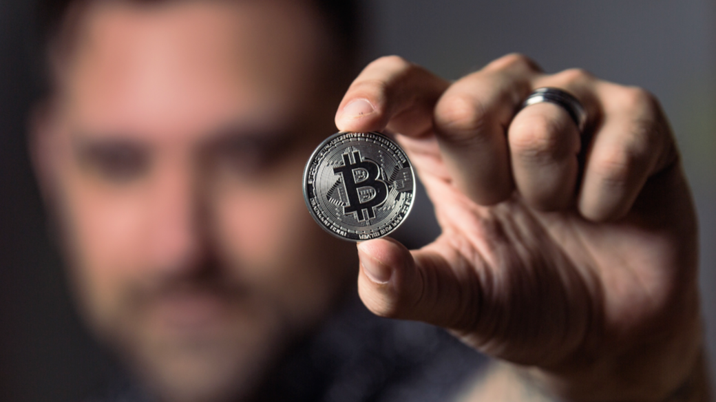Bitcoin in hand