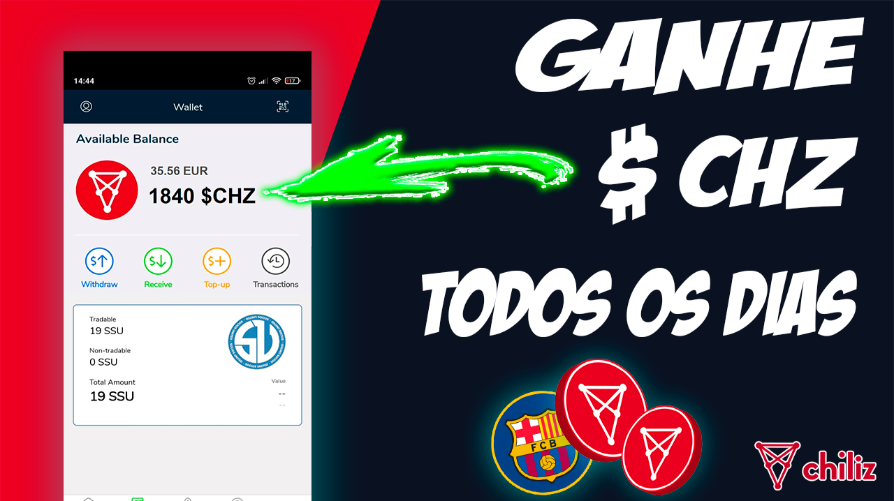 EARN $ CHZ EVERY DAY WITH THE SÓCIOS.COM APP