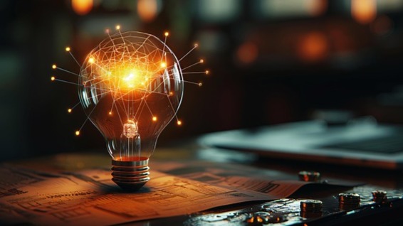 Lightbulb with Network Of Connections