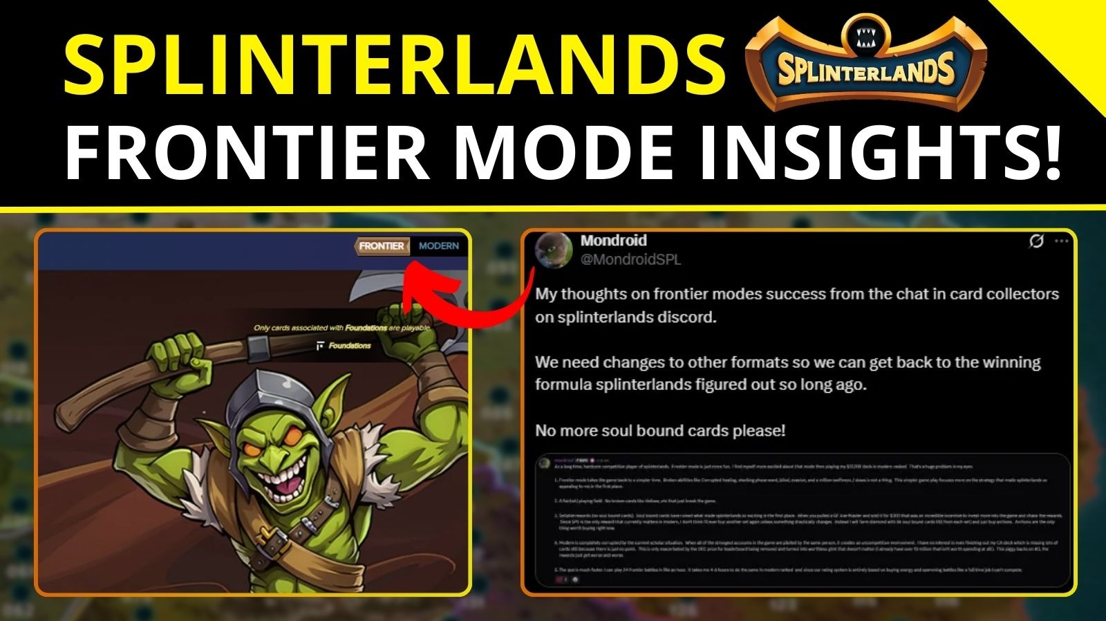 Splinterlands - Insights from Frontier Mode!