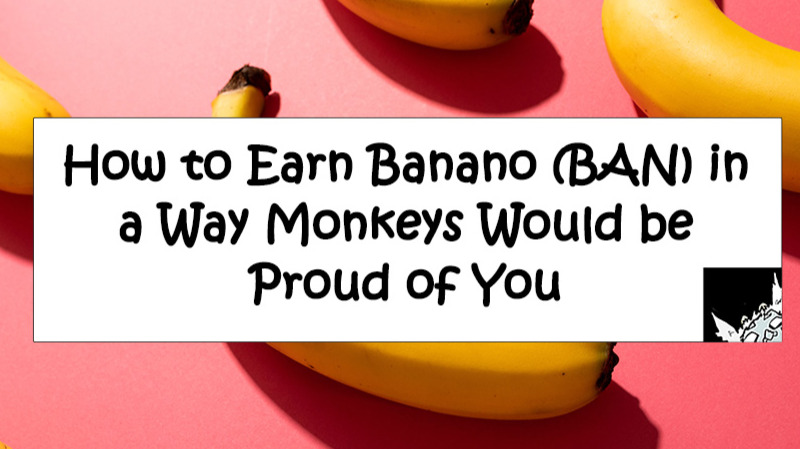 Bananas as a background with the article title.