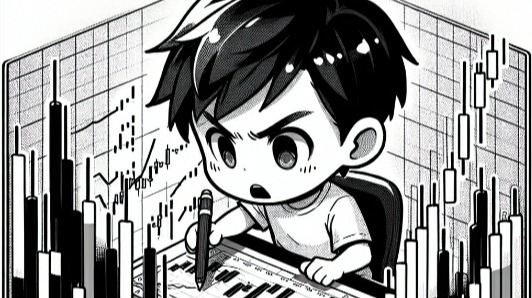Boy studying crypto charts