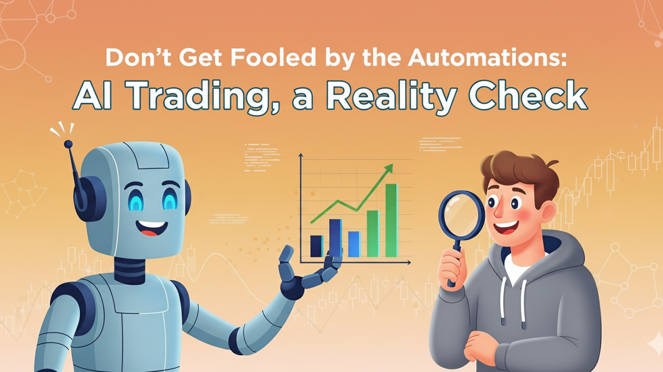 A cheerful visual representation of our blog, showing the exciting collaboration between AI and Crypto
