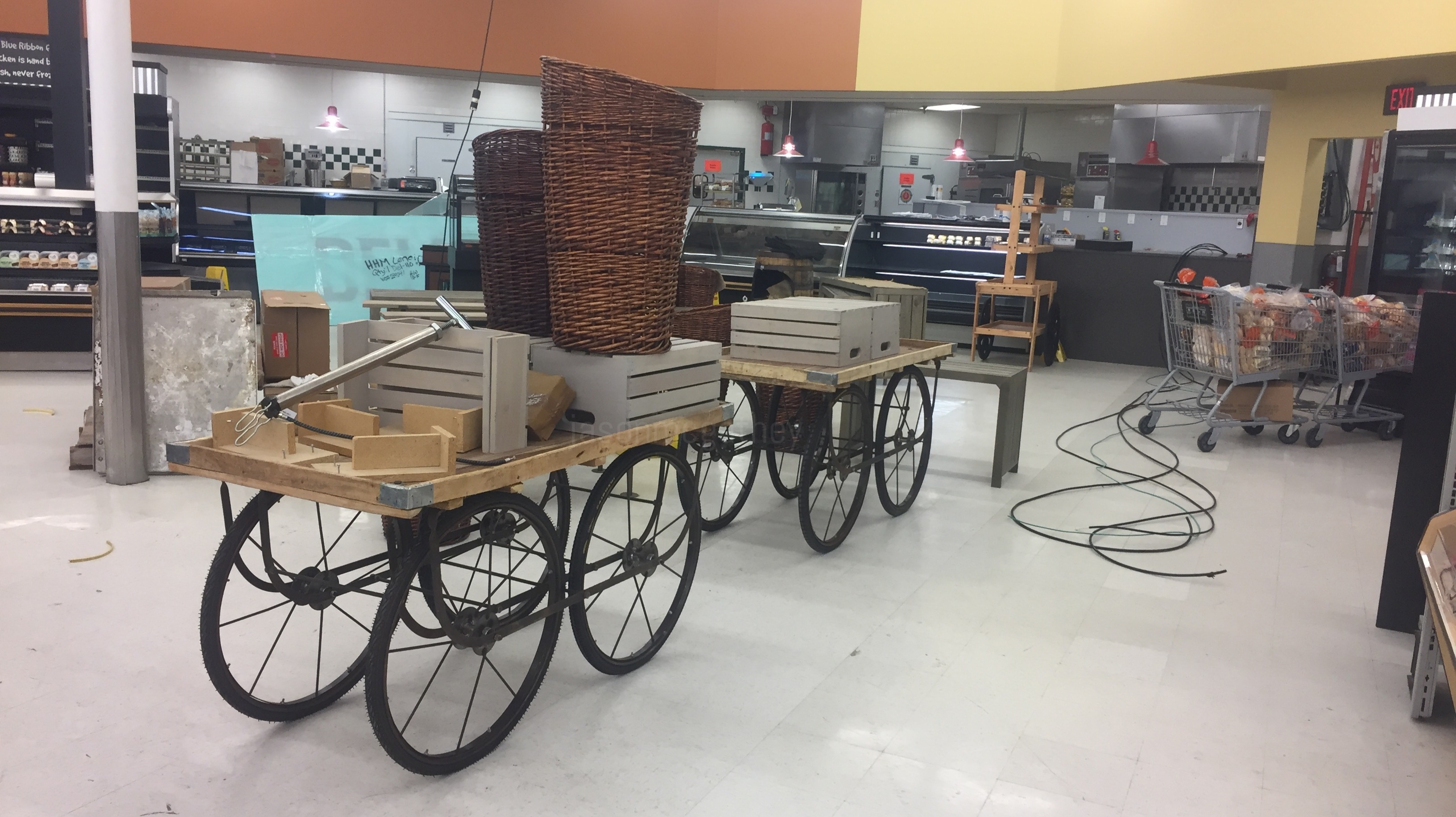 stagecoach in the Wholesome Shopper cafe