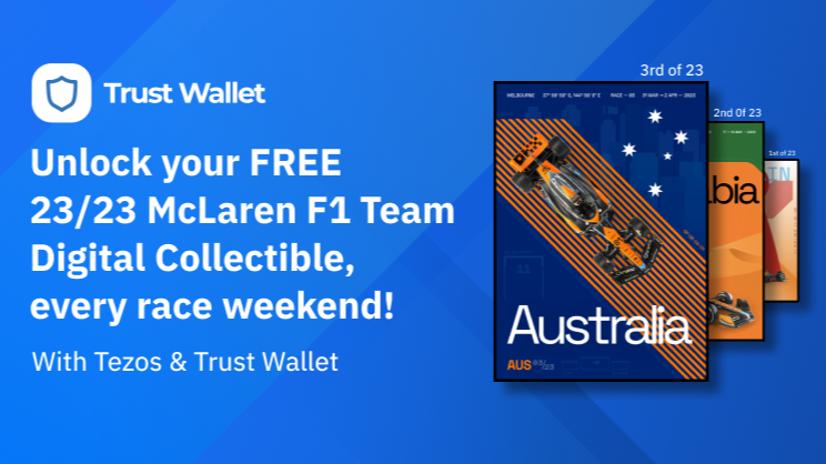 Free McLearen F1 NFT from Trust Wallet