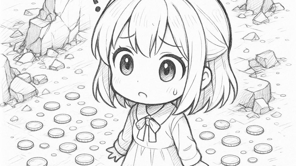 girl in devastated scene