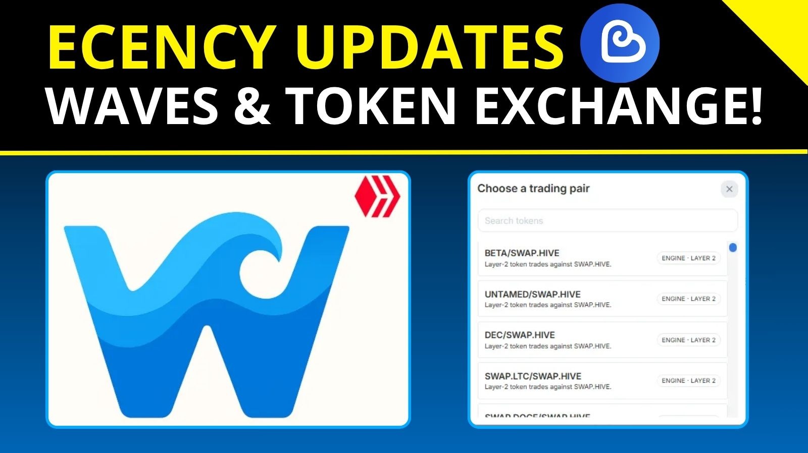 Ecency - Waves APP and Token Exchange Updates!